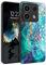 BENTOBEN für Xiaomi Redmi Note 13 Pro 5G Hülle, Handyhülle Xiaomi Poco X6 5G Case Leuchten im Dunkeln Slim dünn Fluoreszenz Mandala Blau PC Schale TPU Bumper Kratzfest Schutzhülle Hülle