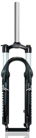 UIOPPOI 20/24 Zoll Faltrad-Federgabel 80 mm Federweg Mechanische Mountainbike-Gabel QR 9 mm Scheibenbremse BMX-Gabel 1 1/8 Zoll gerades Rohr (Grau A, 24 Zoll)