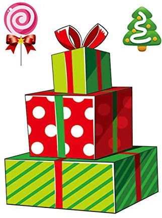 AKTOUR compatible with Motorrad Sponsoren Aufkleber Schneeflocke Weihnachtsmann Weihnachtsdekor Kleiner Aufkleber (White, One Size)