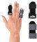 supregear Fingerschienen, 2 Stück Verstellbare Fingerstütze, Bequemer Finger Stabilisator für Gebrochene, Verstauchte, Arthritis, Sehnenentzündung und Geschwollene Finger, Dunkelgrau