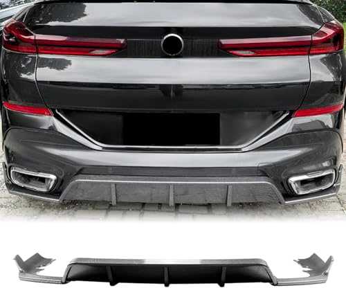 Heckstoßstange Diffusor Lippe Bodykit für BMW X6 G06 MP 2019-2026 Schwarz