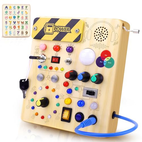 Sumsoltic Busy Board Montessori Spielzeug ab 1 Jahr Kinder Lernspielzeug für 1 2 3 Kleinkinder, Sensorisches Spielzeug für Jungen & Mädchen