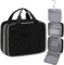 Trousse de Toilette Voyage Femme et Homme,Grande Capacité Sac de Toilette Makeup Trousse de Maquillage Sac Cosmétique Organisateur avec Crochet (Noir Trousse de Toilette de Voyage, Grande)