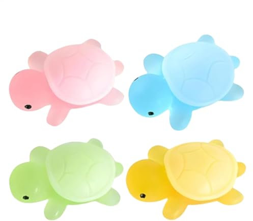 Ancsttu Seife In Schildkrötenform, 4X Turtle Form Seife Natürliche Milde Handgefertigte Ätherische Ölseife Für Junge Und Mädchen