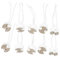 Veemoon 10pcs Ceramic Lamp Holder Lamp Bulb Socket Light Bulb Outlet Socket Adapter Light Bulb Holder Socket Lamp Socket Light Socket Light Plug Adapter Ceramic Heat Lamp Holder Iron White