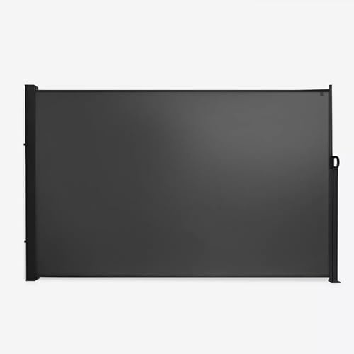 Produce Shop Paravent extérieur 160x300 rétractable Brise-Vue Balcon Hyde L - Gris foncé
