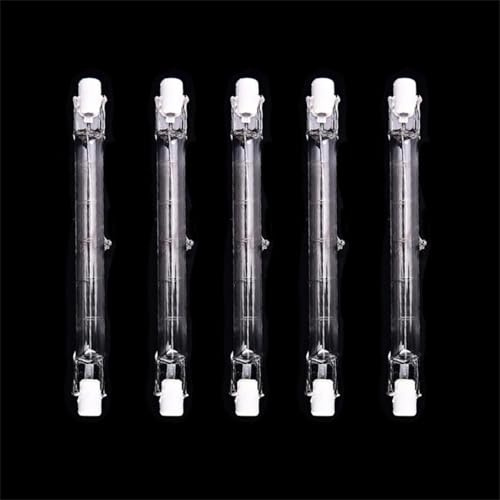 UGEFKMQ 5 Stück R7s 189mm 1000W 230V Halogen Leuchtmittel R7s 1500W 189MM 120V Halogenstab Warmweiß J-Type J189 Linear Halogen Birne Dimmbar warmweiß 110V-750W