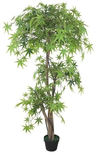 Leaf Design UK Realistic Extra Large Artificial Foliage Plant/Tree with Pot, Wood, Japanese Maple, 150cm