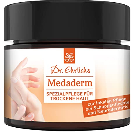Dr. Ehrlichs Medaderm 100ml - Creme für extrem trockene und schuppige Haut im Gesicht und Körper - intensiv Hautpflege bei Schuppenflechte und Neurodermitis mit Aloe Vera und Nachtkerzenöl