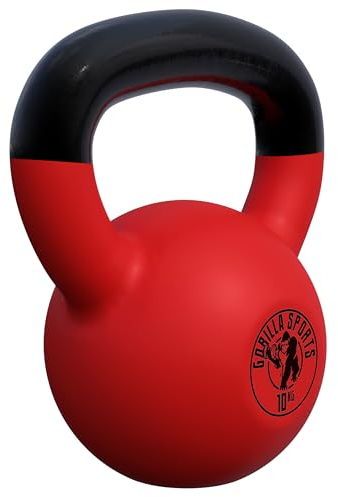 GORILLA SPORTS® Kettlebell - 2-32 kg Gewichte, Einzeln/Set, Gusseisen, Vinyl Beschichtung, Bodenschonende - Kugelhantel, Schwunghantel, Kugelgewicht, Rundgewichte für Fitness, Gym, Krafttraining
