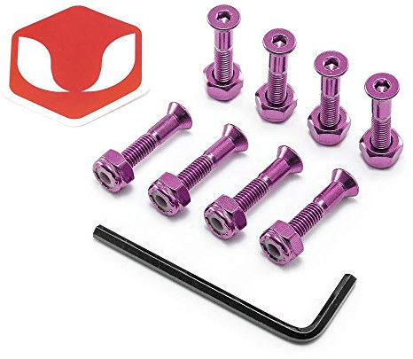Venom Premium 2,5 cm – Inbusschlüssel eloxierte Skateboard-Deckschrauben/Schrauben/Hardware – Lila