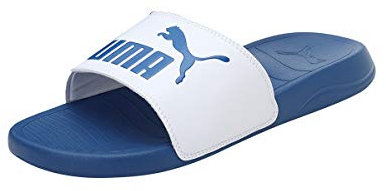 PUMA Mixte Popcat 20 Slide Sandal, Star Sapphire Puma White, 43 EU