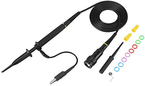 Oscilloscope Clip Probe 100X 100MHz Digital Oscilloscope Probe with Marking Circles for Adjust Compensation Capacitance