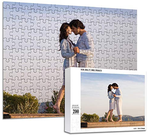 haellerry Puzzle Personalizzati da Foto 1000 500 300 200 Pezzi Puzzle Personalizzati per Immagini per Adulti e Adolescenti (200 Pezzo)