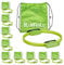 Bluefinity Pilates Ring mit Übungen, Doppelgriff, gepolstert, Widerstandsring Yoga, Fiberglas, Fitness Ring Ø 37cm, grün