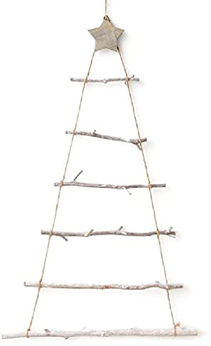 Unknows Albero di Natale in Legno in Stile Nordico Fai da Te Artificiale Finto Regali per Bambini Ornamenti Decorazione da Appendere a Parete