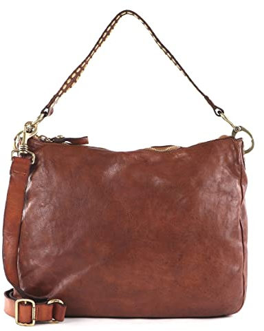 Campomaggi Alabama Schultertasche 35 cm M cognac, Einheitsgröße