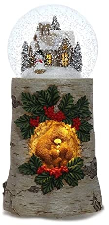 VCADEN Spieluhr Weihnachtsbaum-Spieluhr Aus Kaltem Porzellan Mit Exquisitem Glasdeckel. Spieluhr Für Aufziehen Für Erntedankfest Spieluhren Geburtstagsgeschenk