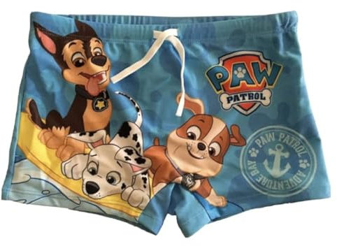 PAW PATROL Badehose mit elastischem Bund und Kordelzug blau (as3, Numeric, Numeric_128, Regular)