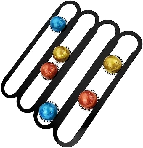 Belle Vous Kapselhalter kompatibel mit Nespresso Vertuo Kapseln - Kaffeekapseln Kaffeepads Aufbewahrung für bis zu 20 Kapseln - Kaffeekapsel Aufbewahrung 35,6 x 30cm - Schwarz