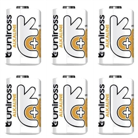 Uniross Pack de 6 Piles Alcaline A11, MN11, GP11A, L1016, V11GA, 6V