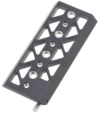 FocusFoto 5 Dovetail Bridge Plate Bottom Tripod Baseplate Lightweight Base Plate Mount for Tilta Standard Camera Cage
