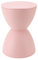 Tabouret En Forme De Sablier - Tabouret Rond En Plastique Blanc Pour Jardin, Piscine Et Salle De Bain Table D'appoint élégante Pour la Maison, Idéale Pour les Espaces Intérieurs Et Extérieurs.(Rose)