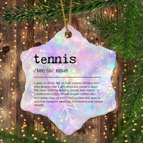Lmmixee Tennis Christmas Ornaments 2023 Tennis Definition Christmas Decorations For Tree Word Definition Ornaments Hanging Tree Ornament Merry Xmas for Family Friends