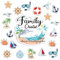 Qyeahkj 27pcs Family Cruise Door Magnets Decorations, Family Cruise Ship Door Magnetic Anniversary Party Sign Decors for Car Fridge Refrigerator Family Carnival Cruise Stickers Decals Supplies Favors