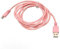 TRISAR USB Mechanical Gaming Keyboard Charging Cable, Nylon Braiding Cable Mini USB 6.6ft Metal Interface Keyboard Charging Cable for BlackWidow TE Chroma V2 (Pink)