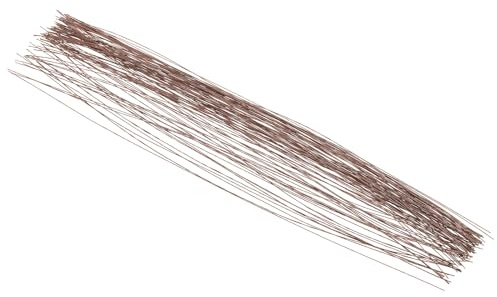 PATIKIL Blumenstiel Draht 36cm, 30 Spurweite 14 Blumendraht 100 Stk Braun | Papier Gewickelt Eisen Kunstblume Stiel Zubehör Heimwerker Blumenstrauß Stiel und Handwerk Dekoration