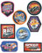 Haberdashery Online 8 x Car and Truck Patches for Children, Screen-Printed Iron-on Patches for Clothing, Iron-on Patches for Repairing and Decorating Trousers, Jackets, Jerseys, Backpacks
