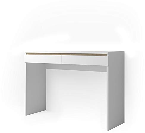 Vicco Schminktisch Emma, Kosmetiktisch, Weiß/Sonoma, 120 cm ohne Spiegel