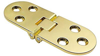 Scharniere, 10/8/4 Stück, Edelstahlklappe, faltbar, unsichtbar, verdicktes Scharnier, kaltgewalzte Nieten for Tische, helles Gold, 80 x 30 mm, antike Scharniere (Size : 8pcs)