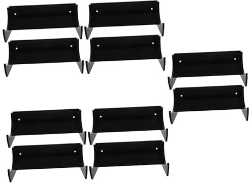 Amosfun 10pcs Rolling Pin Holder Wall Mount Kitchen Organizer Stand Non-Stick Storage Wall Decorative