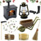 Puppenhaus Kamin, Wichtel Zubehör Set Mini Lagerfeuer, Puppenhaus Zubehör Weihnachtswichtel Zubehör, Wichtelzubehör Led Kamin Wichtel Zubehör Weihnachten, Warme, Gemütliche Atmosphäre