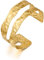 Uwiyo Gold Offener Armreif Große GoldarmbäNder Breiter Damen Armspange Manschette Armreif Gold Open Front Armband Innendurchmesser 60 mm (Gold#7)