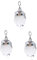 GALPADA 3 Pièces porte-clés drôle porte-clés pendentif ornements d'animaux en peluche porte-clés porte-clés hibou chouette en peluche hibou en peluche porte-clés de mode