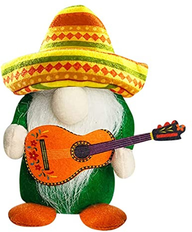 STOBAZA Ornamenti Per Bambole Sombrero Bambole Gnome Regali Messicani Peluche Estivo Di Coppia Decorazione Bambola Ornamenti Estivi Arredamento Decorativo Stoffa