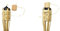 DIXIE STORE Torches en bambou de qualité supérieure – Réutilisables, pour jardin, mariages et promenades en traîneau – 120 cm – Capacité 200 ml – Combustion pendant 4 à 6 heures – Bambou et fer – x3