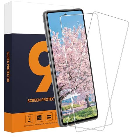 Cable Leader 2 unidades de cristal templado para Google Pixel 7A 5G, protector de pantalla transparente con borde 2.5D para Google Pixel 7A, cristal protector de pantalla 9H ultraresistente sin
