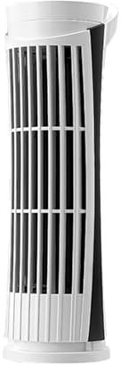 SELVFZ Electric fan,Portable 2 Speed USB Desk Fan with LED Light Bladeless Safe and Quiet Table Tower Fan for Students and Office Workers