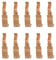 10pcs Eisen -Pick -up -Schuh -Set -Ersatz für HO Slot Cars 440 440x2 Langlebige Glatte Leistung Easy Installation Racing -Enthusiasten