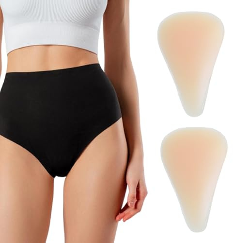BFUZXY 2PCS Silikon Bikini Einlagen,waschbare slipeinlagen für Frauen (Gelb)