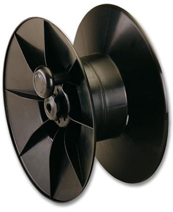 Electra Ersatzrolle für Breitbandhaspel, schwarz - Rolle für Weidezaun, Kabel, Band und Litze