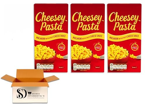 Cheesey Pasta Macaroni with Creamy Cheese Sauce – Quick & Easy Meal in 10 Minutes 190g (Pack of 3)