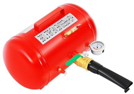 TTISJHK Tragbarer Drucklufttank 20L, Lufttank mit Manometer & Sicherheitsventil, 10bar Max Druck, 3mm Stahl, Für Auto Reifen Aufpumpen, Werkstatt, Garage & Outdoor Nutzung