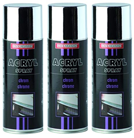 Troton CHROMESPRAY 400ml Spray Chrome Silber SPRÜHLACK CHROMEFARBE CHROMSPRAY CHROMLACK AUTOLACK EFFEKTSPRAY (3)