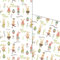 ArtUp.de 5 Bögen Osterpapier Geschenkpapier Oster-Einschlagpapier mit lustigen bunten Osterhasen in Pastellfarben für tolle Geschenke super DIY Bastelbögen Bogengröße DIN A2 42 x 59 cm