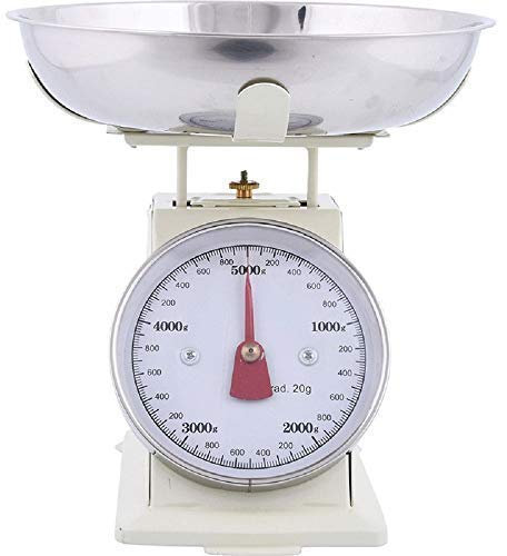 linoows Küchen-Waage, Historismus Haushalt-Waage 5 Kg. mit entnehmbarer Wiegeschale